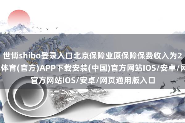 世博shibo登录入口北京保障业原保障保费收入为2703亿元-世博体育(官方)APP下载安装(中国)官方网站IOS/安卓/网页通用版入口