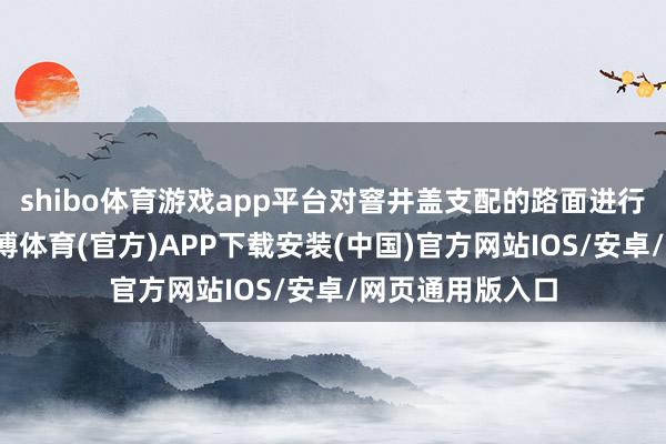 shibo体育游戏app平台对窨井盖支配的路面进行了平整处理-世博体育(官方)APP下载安装(中国)官方网站IOS/安卓/网页通用版入口