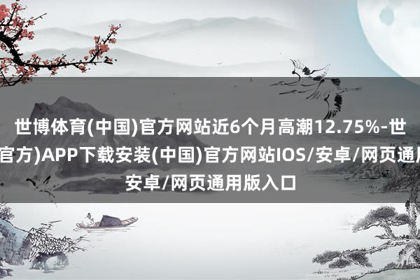 世博体育(中国)官方网站近6个月高潮12.75%-世博体育(官方)APP下载安装(中国)官方网站IOS/安卓/网页通用版入口