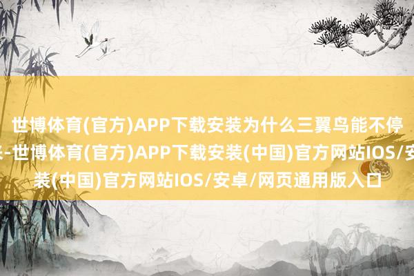 世博体育(官方)APP下载安装为什么三翼鸟能不停加快计谋落地？一来-世博体育(官方)APP下载安装(中国)官方网站IOS/安卓/网页通用版入口